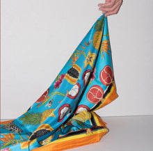 Load image into Gallery viewer, AQUAMARINE SILK SCARF La Peche Swim 
