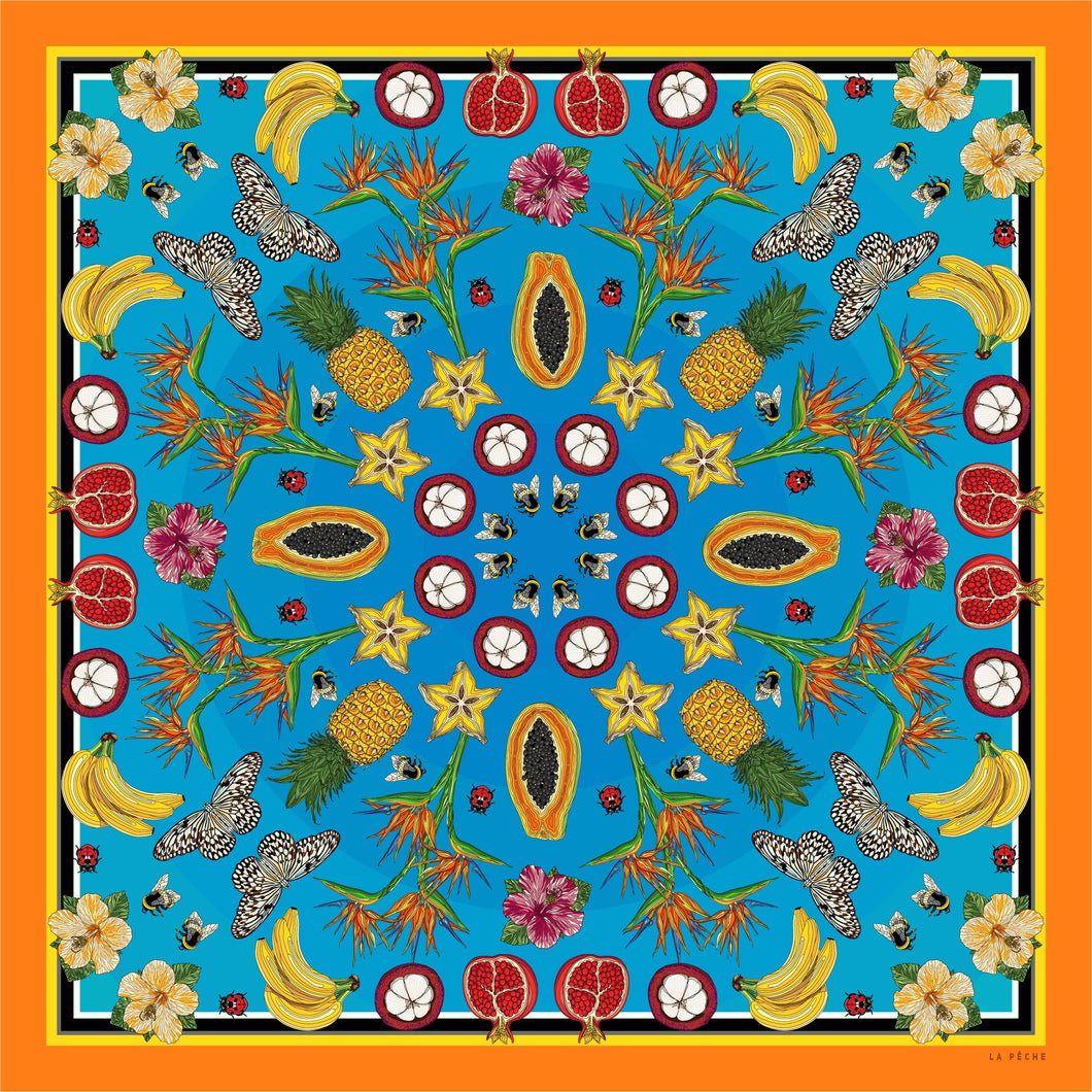 AQUAMARINE SILK SCARF La Peche Swim 