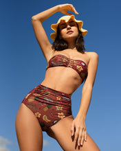 Load image into Gallery viewer, COCOS HIGH RISE IN SPICE RED La Pêche Swim 
