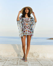 Load image into Gallery viewer, KAFTAN IN COMO BLUE La Pêche Swim 