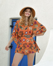 Load image into Gallery viewer, KAFTAN IN SAHARA ORANGE Resort Wear La Pêche Swim XS/S 