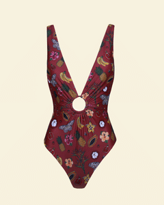 SAINT LUCIA IN SPICE RED La Pêche Swim 