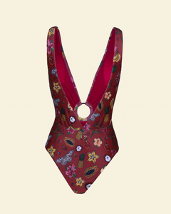 SAINT LUCIA IN SPICE RED La Pêche Swim 